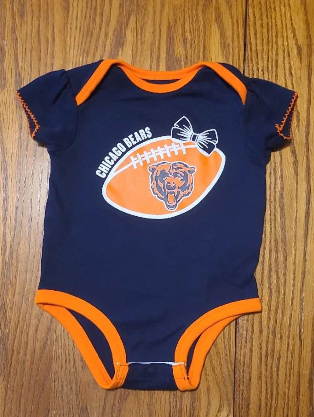 Chicago Bears Navy And Orange Infant Bodysuit - 12 Months
